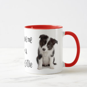 Liebe Border Collie Welpe Hund Kaffeetasse