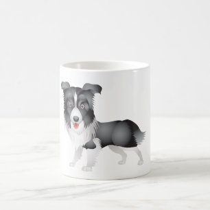 Liebe Border Collie Welpe Hund Reise Kaffeetasse