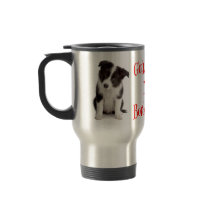 Liebe Border Collie Welpe Hund Travel Coffee Mug