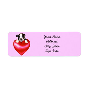 Liebe-Boston-Terrier-Adressen-Etiketten
