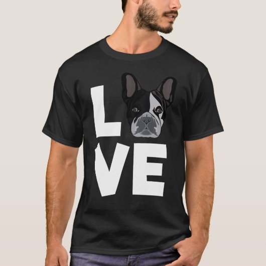 Liebe-Boston-Terrier-Hundeliebhaber-Geschenke und T-Shirt (Vorderseite)