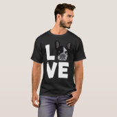 Liebe-Boston-Terrier-Hundeliebhaber-Geschenke und T-Shirt (Vorne ganz)
