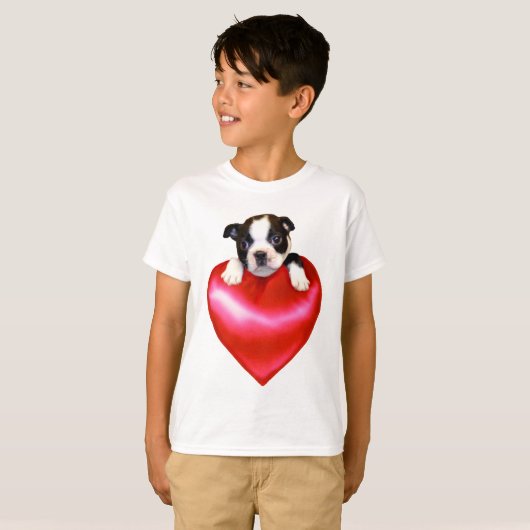 Liebe-Boston-Terrier-T - Shirt (Vorne ganz)