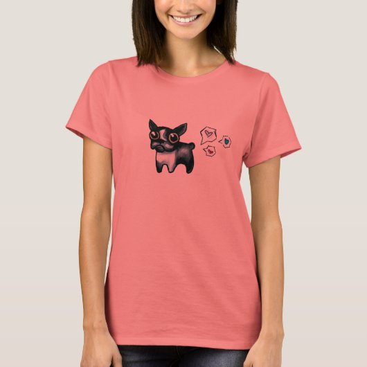 Liebe Boston Terrier T - Shirt (Vorderseite)