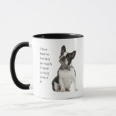 Liebe Boston Terriers Hunde so viel Spaß Quote Tas Tasse (Links)