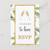 Liebe Botanisches Brautparty UAWG Begleitkarte (Vorderseite)