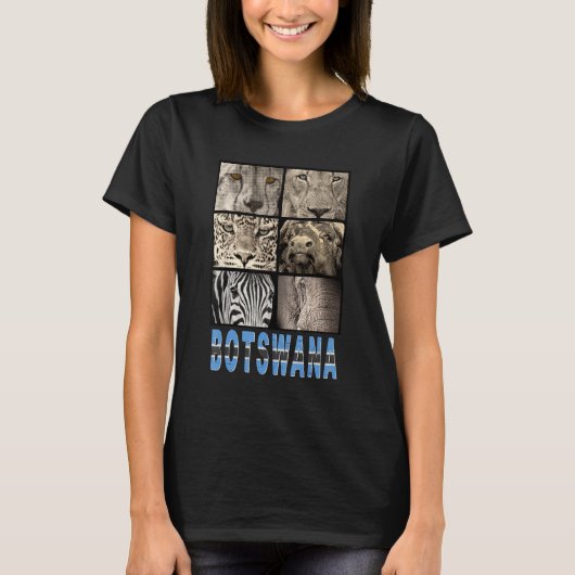 Liebe Botswana Liebe Wildfauna und -fauna in Botsw T-Shirt (Vorderseite)