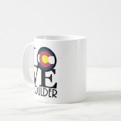 LIEBE Boulder CO 11oz Kaffeetasse (Vorderseite Links)