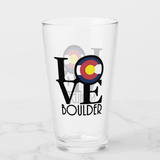 LIEBE Boulder Colorado Glas (Vorderseite)