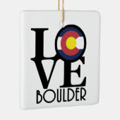 LIEBE Boulder Colorado Keramikornament (Rechts)