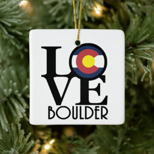 LIEBE Boulder Colorado Keramikornament