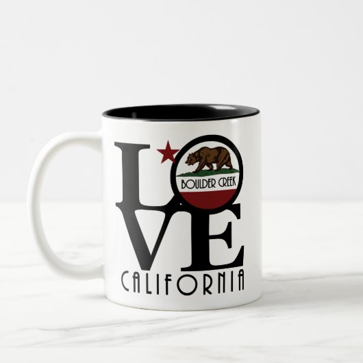 LIEBE Boulder Creek California 11oz Zweifarbige Tasse (Links)