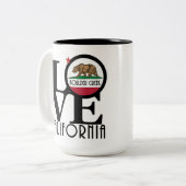 LIEBE Boulder Creek California 15oz Zweifarbige Tasse (Vorderseite Links)