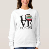 LIEBE Boulder Creek California (Frontabdruck) Sweatshirt (Vorderseite)