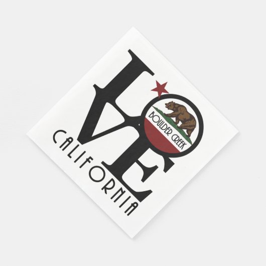 LIEBE Boulder Creek California Serviette (Ecke)