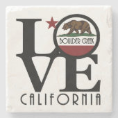 LIEBE Boulder Creek California Stone Untersetzer (Vorderseite)