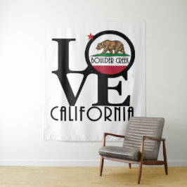 LIEBE Boulder Creek California Wandteppich