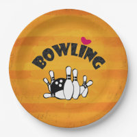 Liebe Bowling - B&W Bowling Buttone und Ball