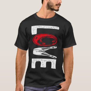 Liebe Bowling Ball Button Bowler Strike Bowling Fa T-Shirt