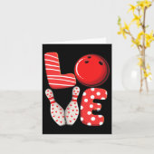 Liebe Bowling Byll und Buttone Gruppe Matching Val Karte (Gelbe Blume)