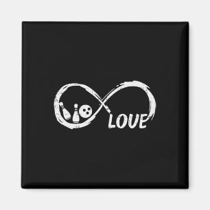 Liebe Bowling Infinity Bowler Women Girls Boys Kin Magnet