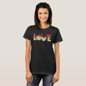 Liebe Bowlingkugel Pin Bowler Strike Team Bowling T-Shirt (Vorne ganz)