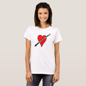 Liebe-Bowlings-Herz T-Shirt (Vorne ganz)