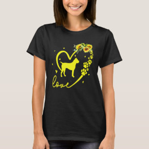 Liebe Boxer Dog Sunflower He T-Shirt