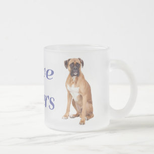 Liebe Boxer Welpe Hund Blau Reisebecher Tasse