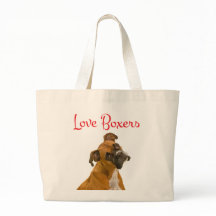 Liebe Boxer Welpen Hund Leinwand Totbeutel