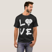 Liebe Boxhandschuhe Boxkämpfer Stanzer T-Shirt (Vorne ganz)