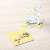 Liebe Branch Bird Rechteckiger Pappuntersetzer (Vor Ort)