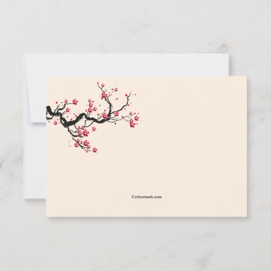 Liebe Branch Bridesmaid Anforderungskarten Einladung (Rückseite)