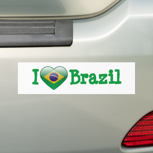 Liebe Brasilien Autoaufkleber (Auf Auto)