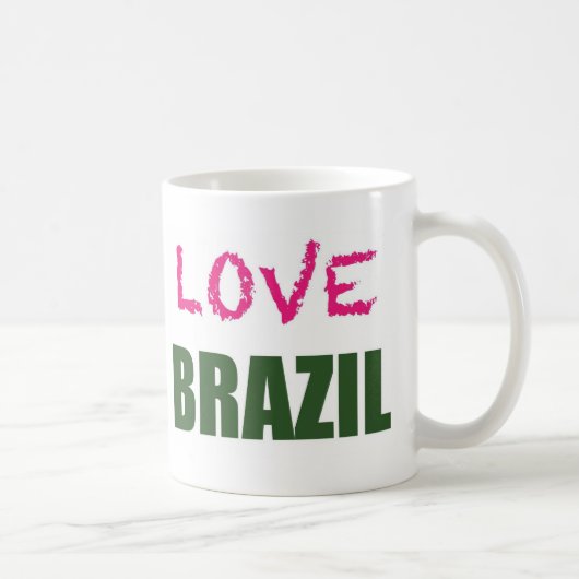 Liebe Brasilien Kaffeetasse (Rechts)