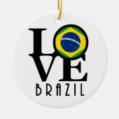 LIEBE Brasilien Keramik Ornament (Vorne)