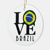 LIEBE Brasilien Keramik Ornament (Links)