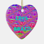 Liebe Brasilien.png Keramik Ornament (Rechts)