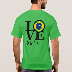 LIEBE Brasilien (Rückseite) T-Shirt
