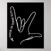 Liebe braucht kein Wort ASL Autismus Bewusstsein S Poster (Vorne)
