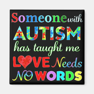 LIEBE braucht KEIN WÖRTERAUTISMUS Magnet