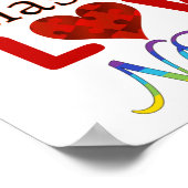 LIEBE braucht KEIN WÖRTERAUTISMUS Poster (Ecke)