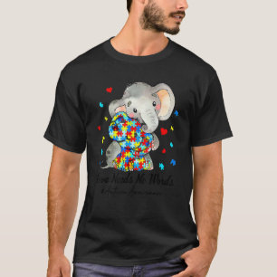 Liebe braucht keine Worte Autismus Bewusstsein Ele T-Shirt