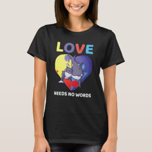 Liebe braucht keine Worte Autismus-Bewusstsein Orc T-Shirt