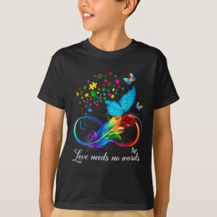 Liebe braucht keine Worte Autismus Kinder Mama Unt T-Shirt