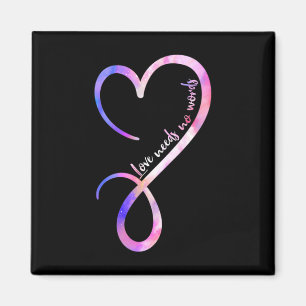 Liebe braucht keine Worte Autismus Sensibilisierun Magnet