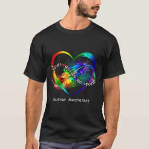 Liebe braucht keine Worte Autismus spricht Regenbo T-Shirt