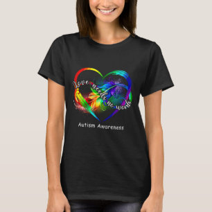 Liebe braucht keine Worte Autismus spricht Regenbo T-Shirt