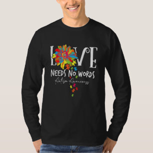 Liebe braucht keine Worte Autistische Puzzle Stück T-Shirt