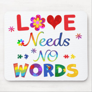 Liebe braucht keine Worte Mousepad